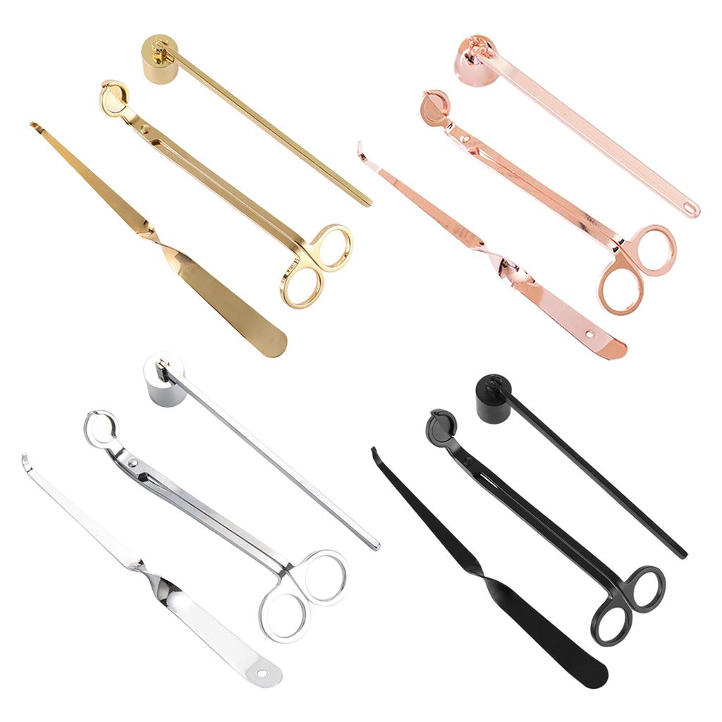 Wick Dipper Tool - Ensemble d'accessoires de bougie en acier