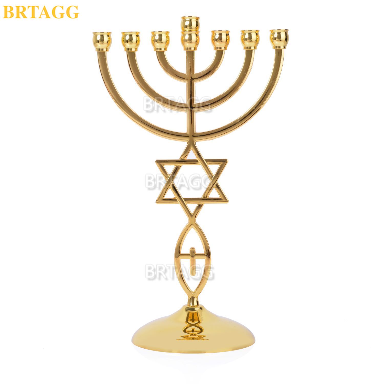 Candle Quotes - BRTAGG Menorah avec étoile de David,