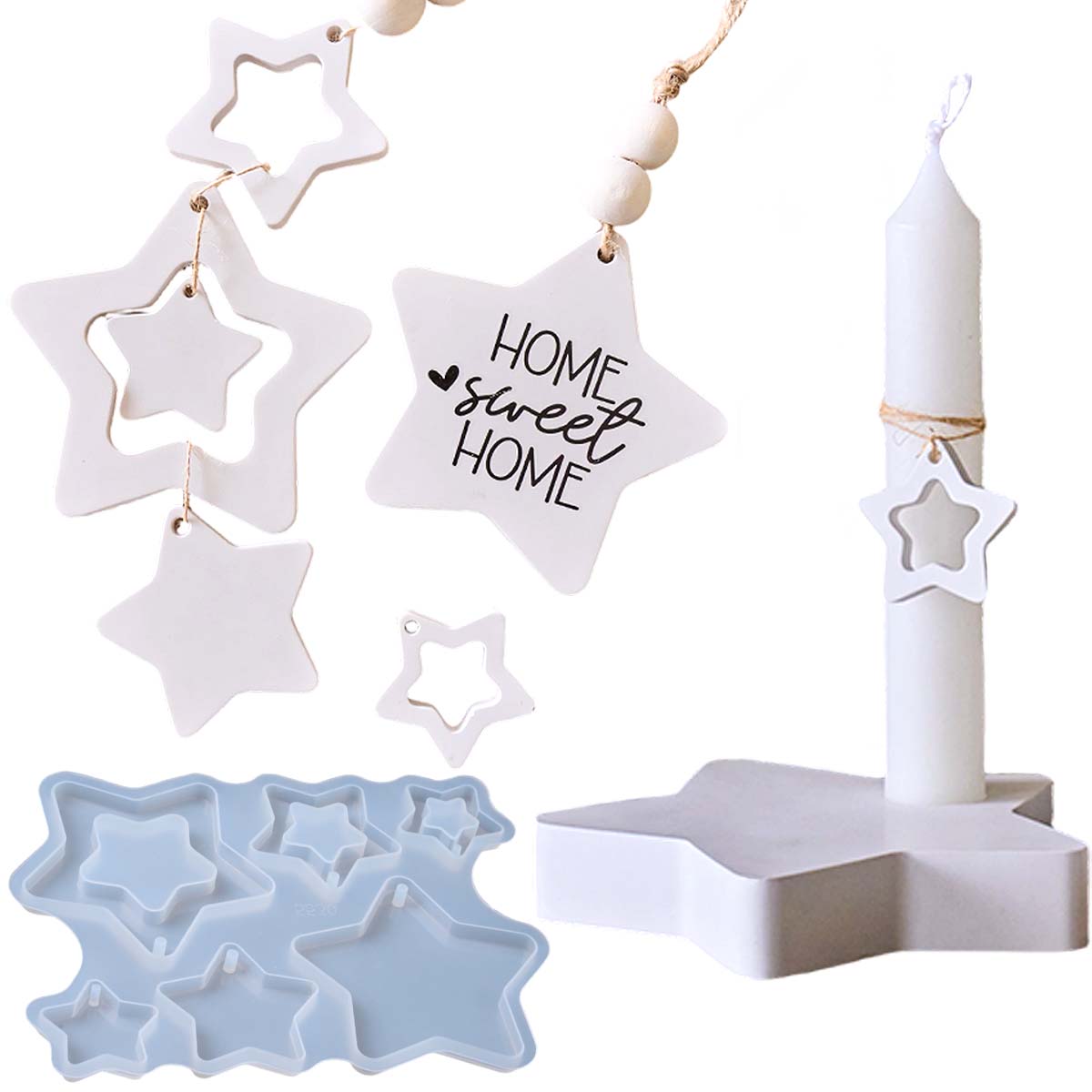 Chandelier étoile à cinq branc - Candle Quotes avis et prix