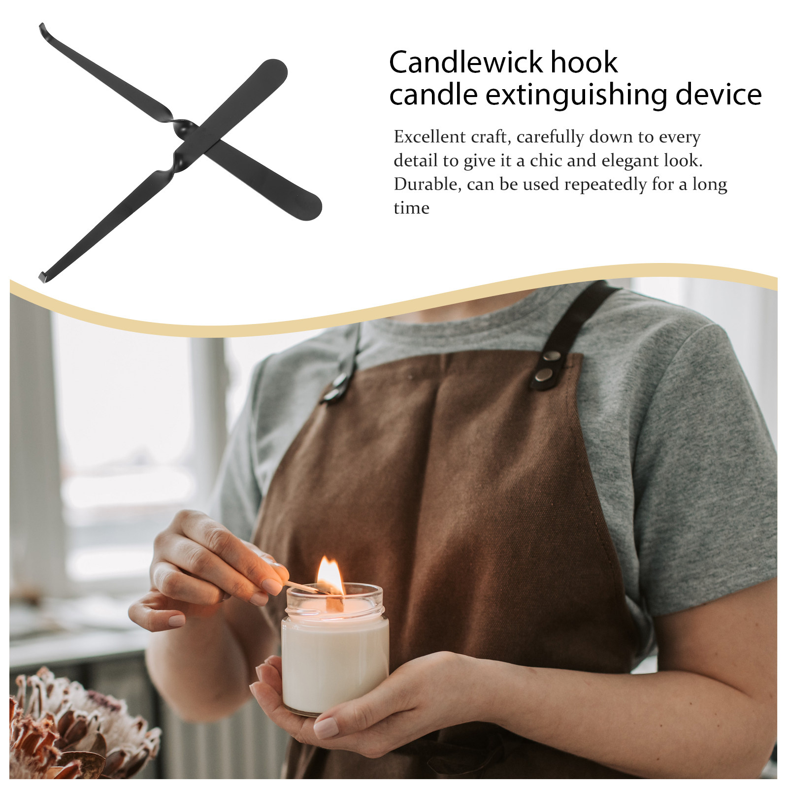 3 pièces, crochet d'extinction - Wick Dipper Tool avis et prix